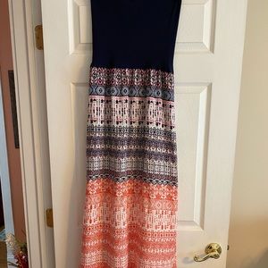 Design Lab Strapless Maxi Dress